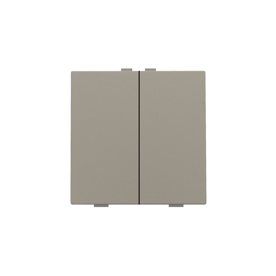 2-voudige drukknop Home Control bronze