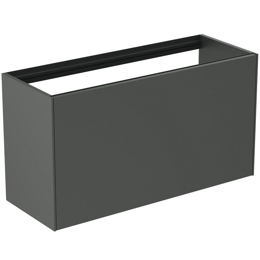 Conca wastafelmeubel 100x37x55cm 1 lade zonder afdekblad mat antraciet