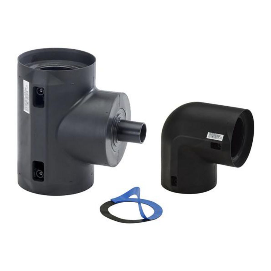 T-stuk 90gr. COOL-FIT 2.0 T reductie d110- d32 & knie 90gr.