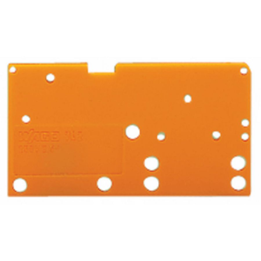 Afsluitplaat opklikbaar 1,5mm oranje 742-650 VVE=100