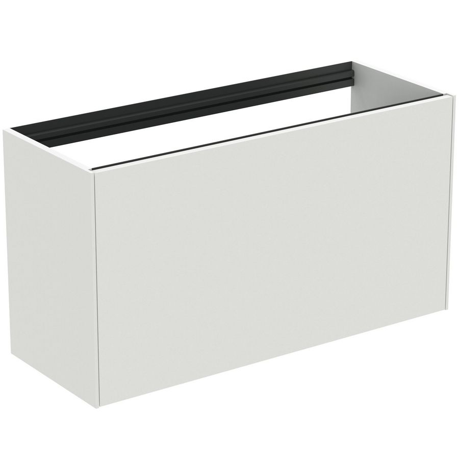 Conca wastafelmeubel 100x37x55cm 1 lade zonder afdekblad matt white