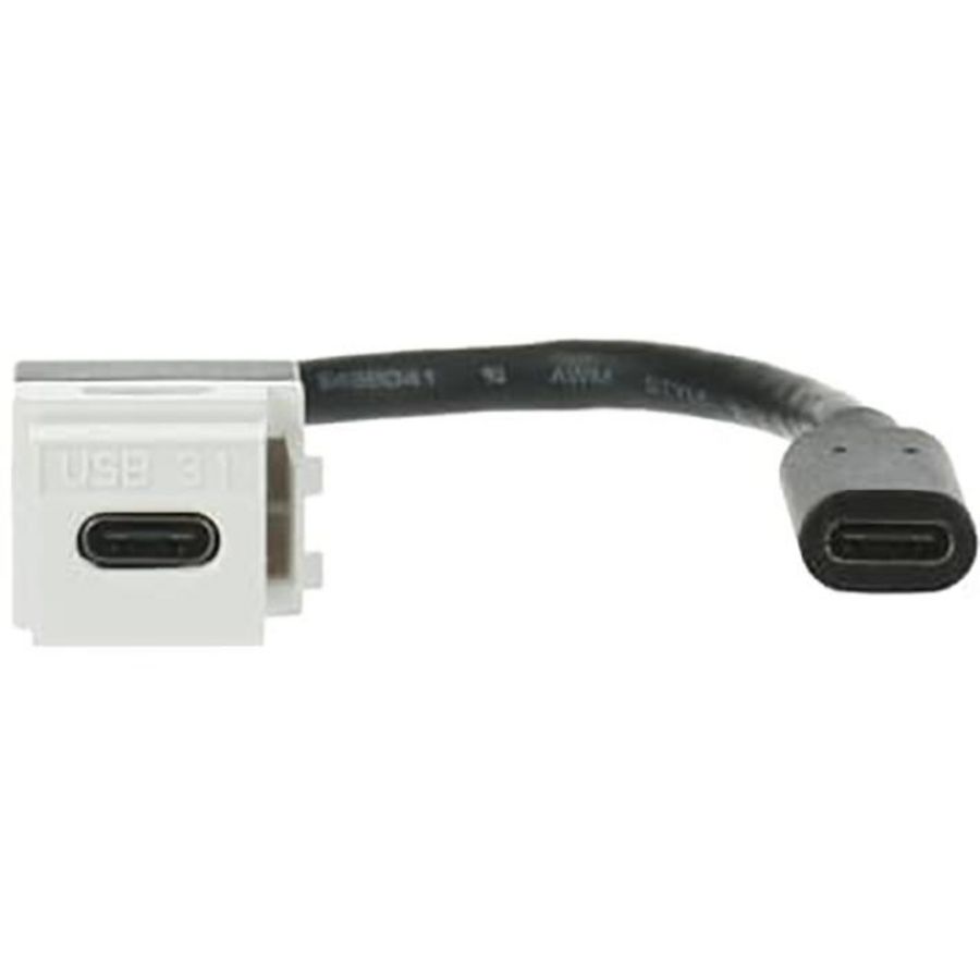 Koppeleenheid Keystone USB USB met USB-C alpinwit (0229/12)