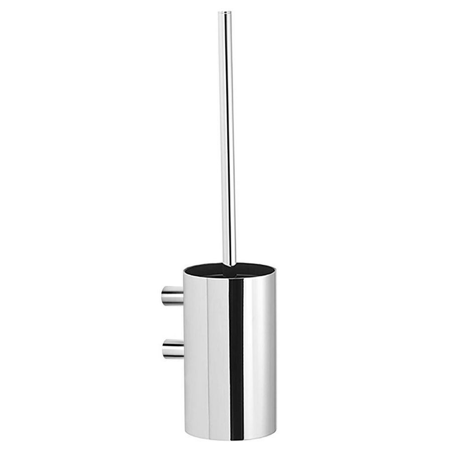 Toiletborstelgarnituur v. wandmontage glans 115x85x380mm RVS