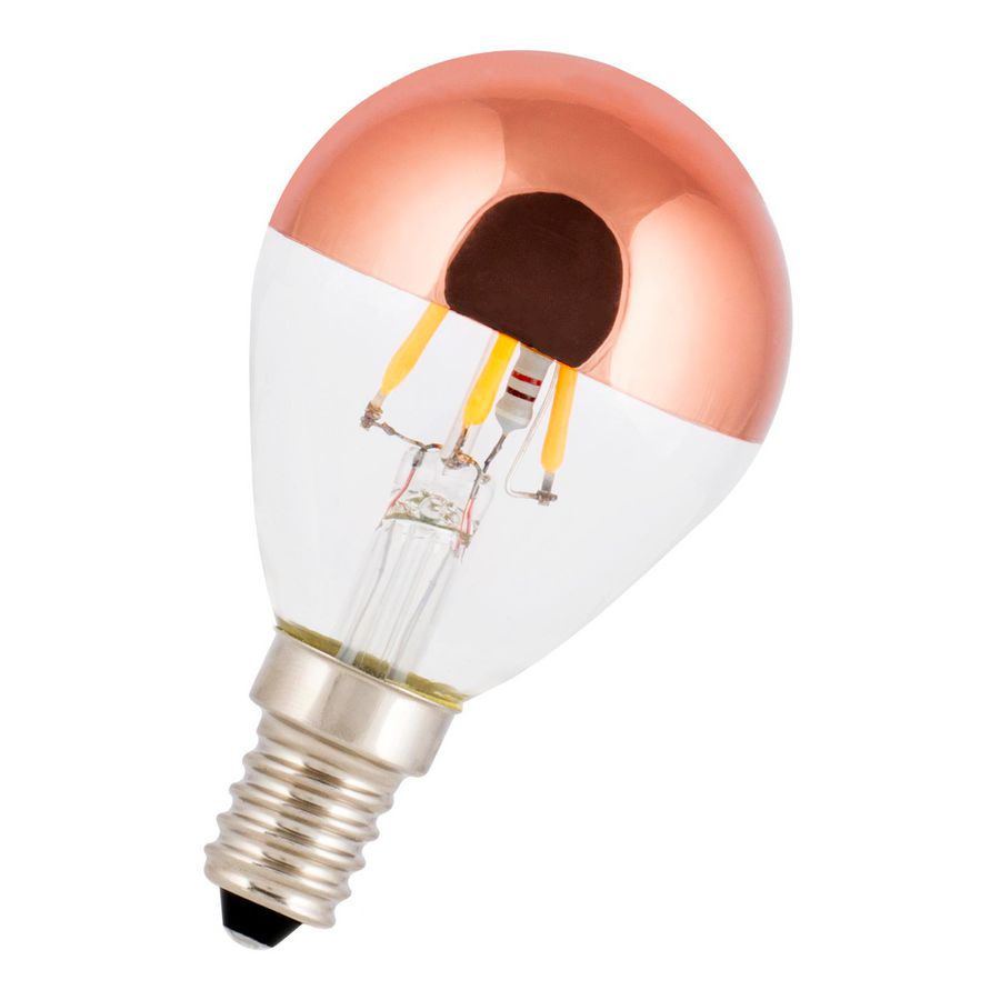 LED-lamp G45 TM WarmDim FIL E14 2.7W 3000-2200K rose goud