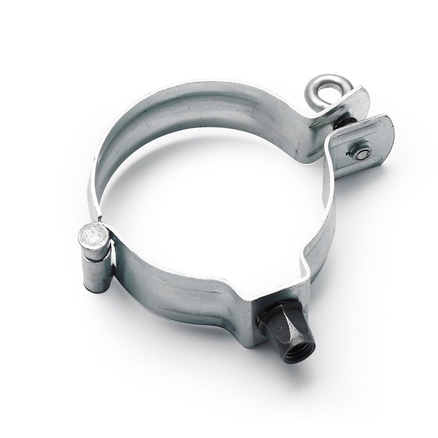 Zinken HWA scharnierpijpbeugel 60mm met moer M10 + RVS schroefoog