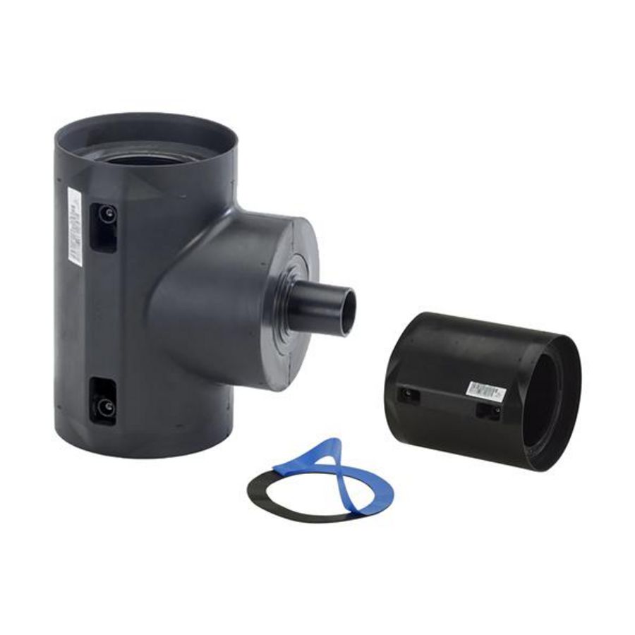 T-stuk 90gr. COOL-FIT 2.0 T reductie d40-d32 set & mof