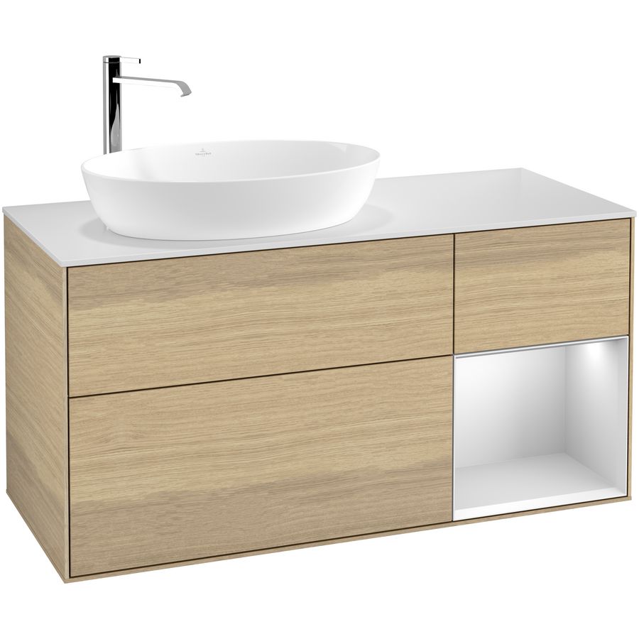 Wastafelonderkast Finion 1200x603x501mm Oak Veneer G931MTPC
