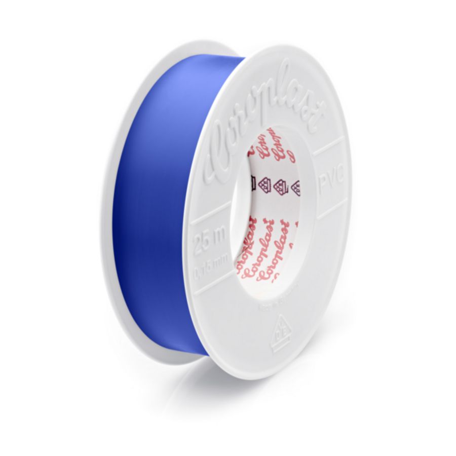 Rol a 25m. pvc isolatietape 25mm type 302 VDE blauw
