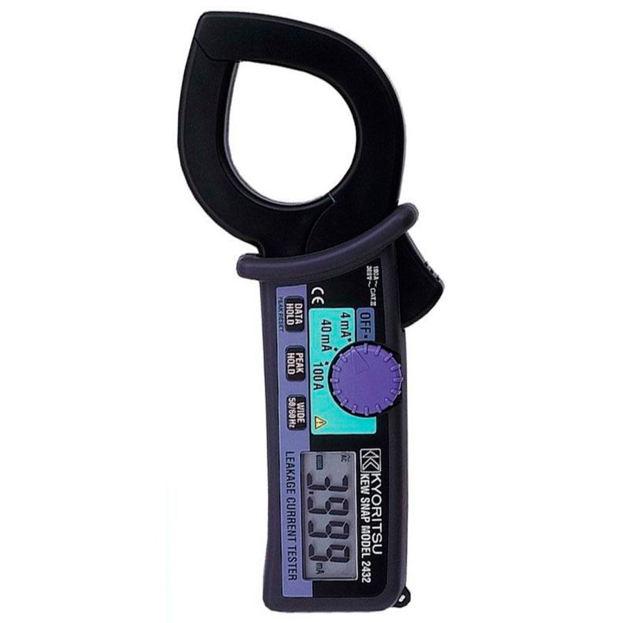 Lekstroomtang, 4/40mA/100A, resolutie 0,001mA