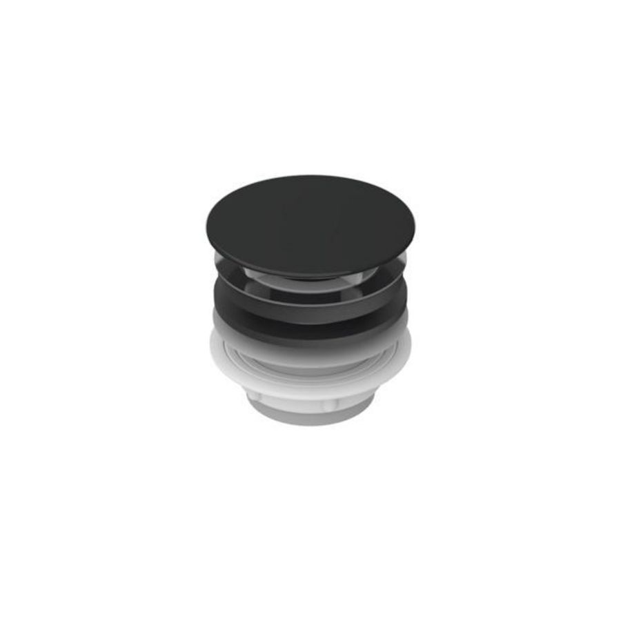 Afvoerplug 11/4" geglazuurd Zwart