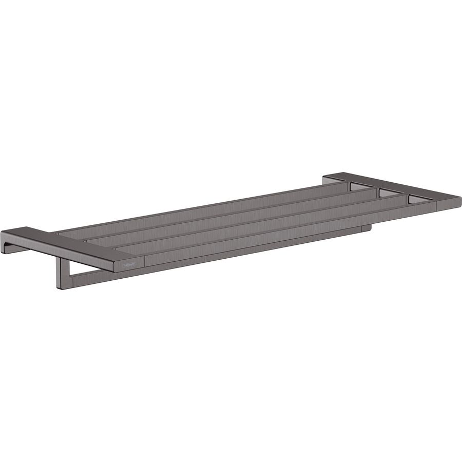 AddStoris handdoek arm+houder brushed black chrome