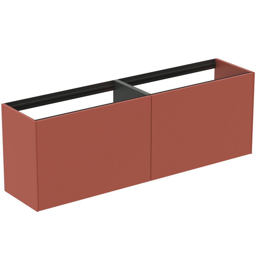 Conca wastafelmeubel 160x37x55cm 2 laden zonder afdekblad matt sunset