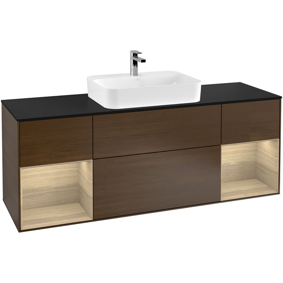 Wastafelonderkast Finion 1600x603x501mm W.Veneer G452PCGN