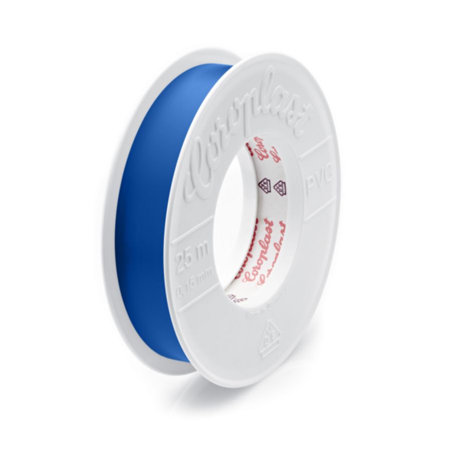 Rol a 25m. pvc isolatietape 19mm type 302 VDE blauw