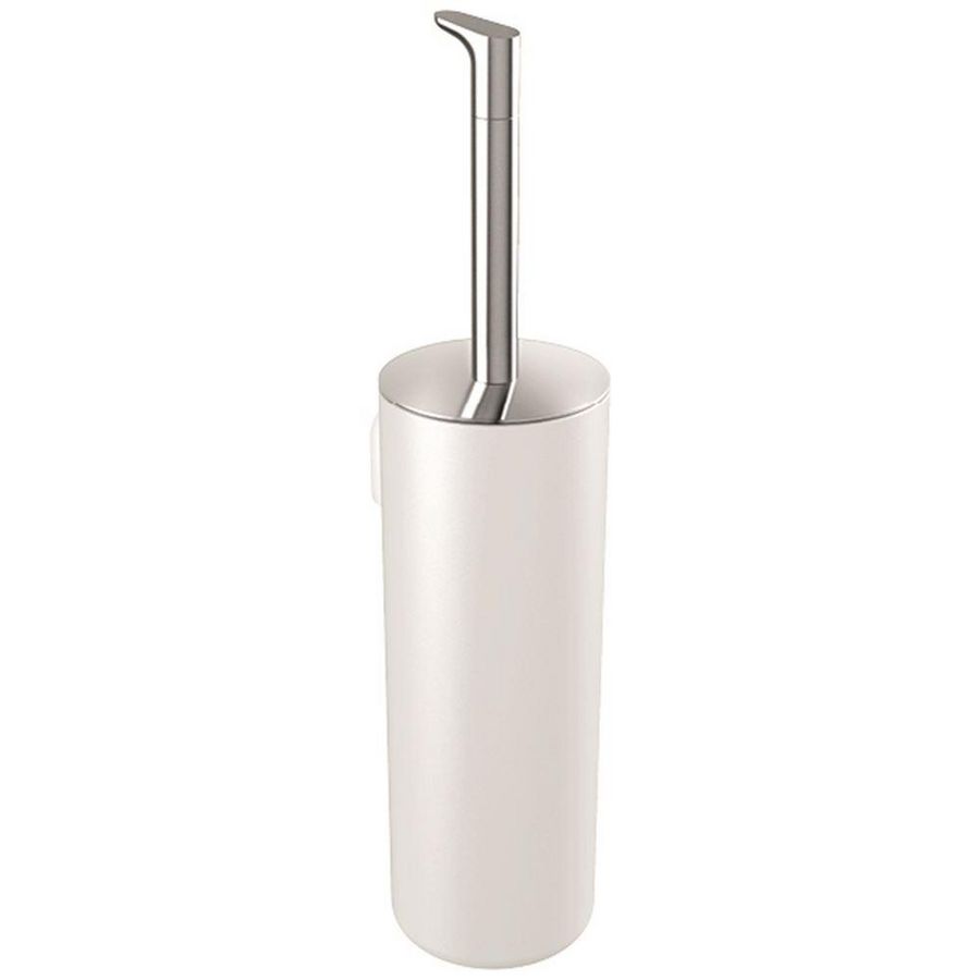 Toiletborstelgarnituur chroom/wit Style