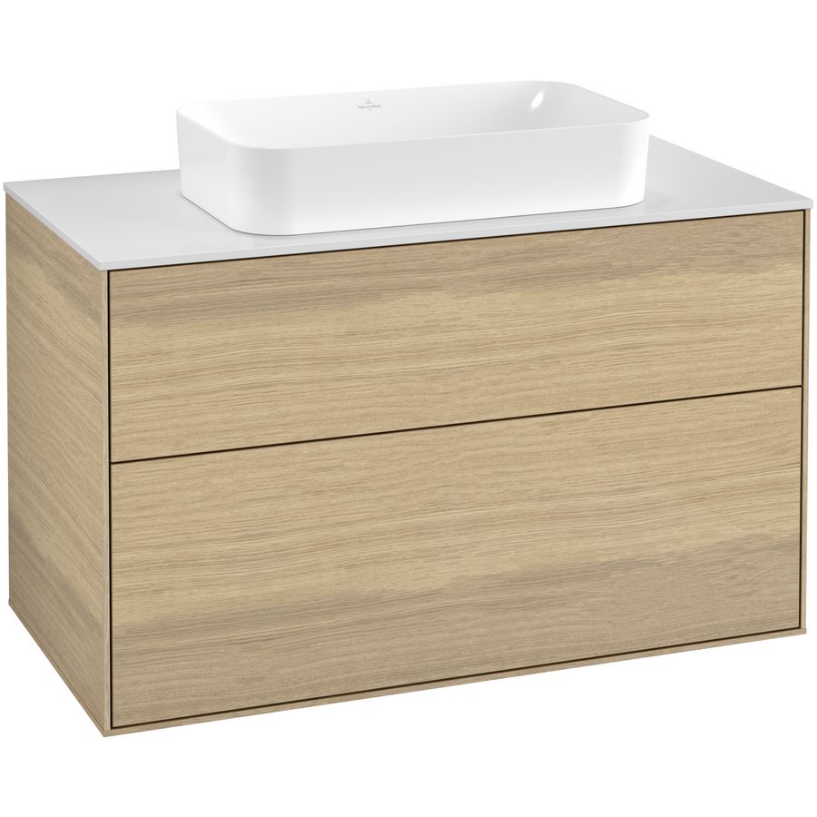 Wastafelonderkast Finion 1000x603x501mm Oak Veneer F64100PC