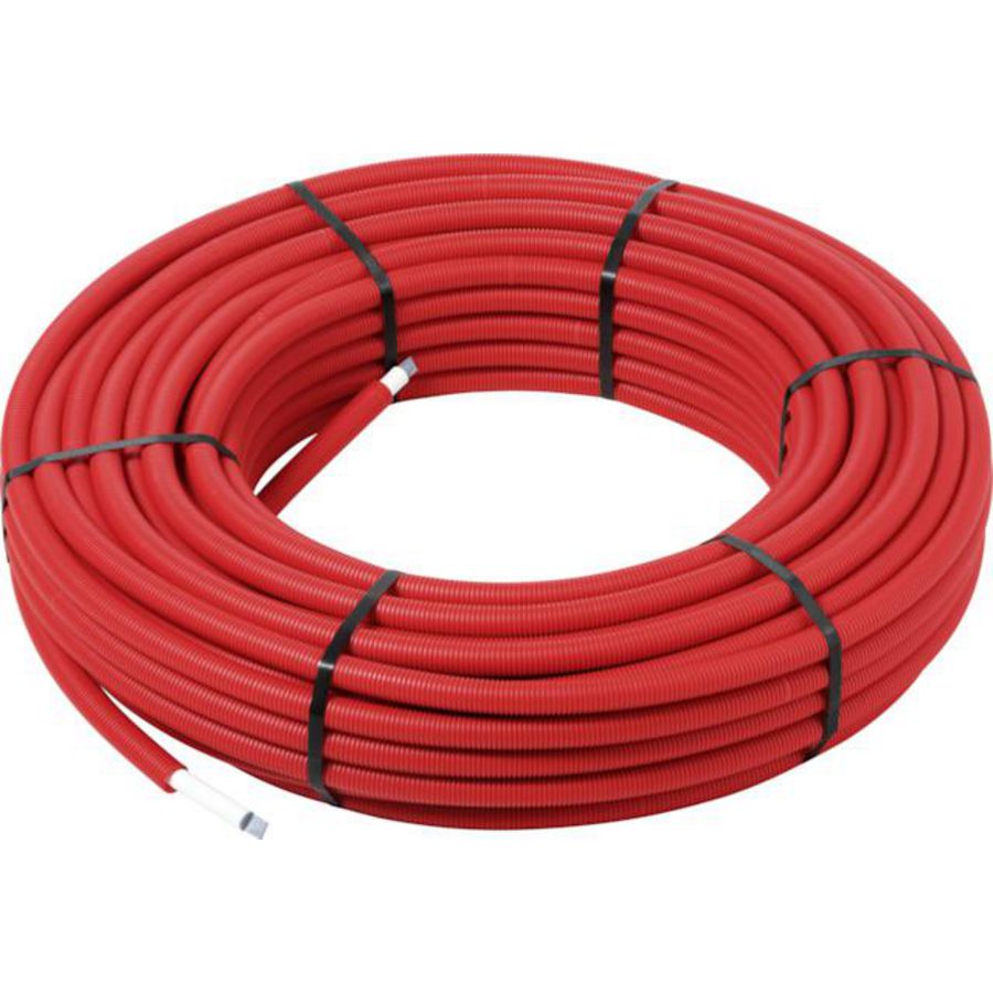 Rol a 75mtr. meerlagenbuis SMARTPRESS 16x2,0mm met mantel rood 4704.1