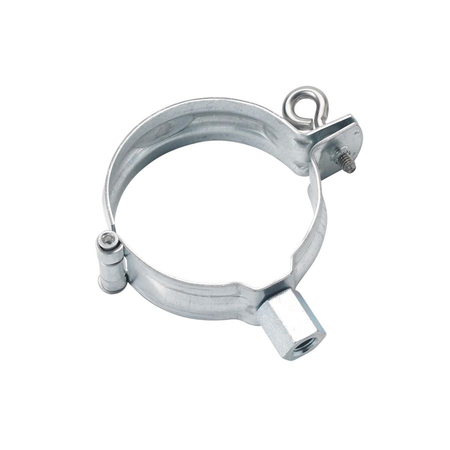 Gegalv. HWA scharnierpijpbeugel v. dubbele wrong 100mm moer M8/M10