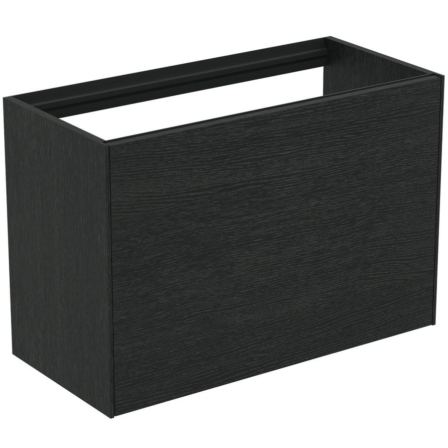 Conca wastafelmeubel 80x37x55cm 1 lade zonder afdekblad smoked oak