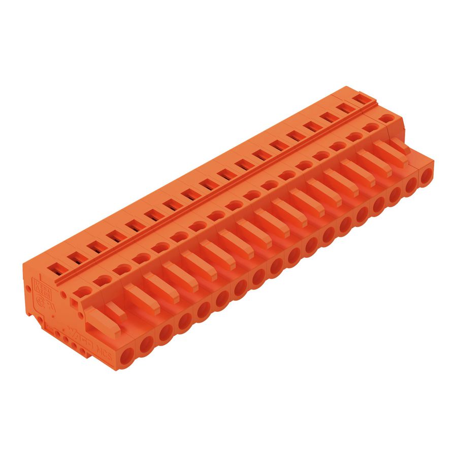 1-draads FE steker 2,5 mm² oranje 231-318/102-000 VVE=10