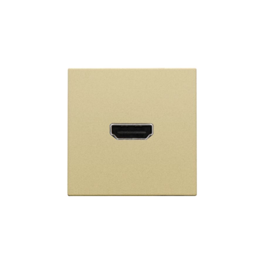 Afwerkingsset met HDMI-naar-HDMI-aansl. gold coated