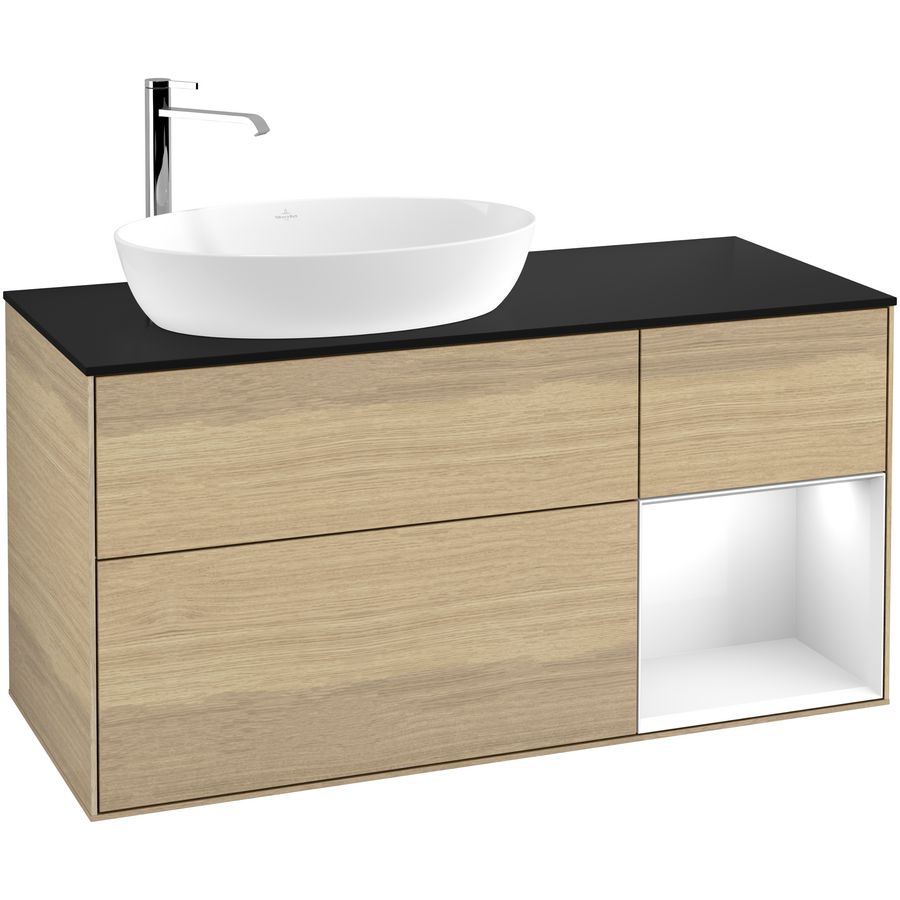 Wastafelonderkast Finion 1200x603x501mm Oak Veneer G932GFPC