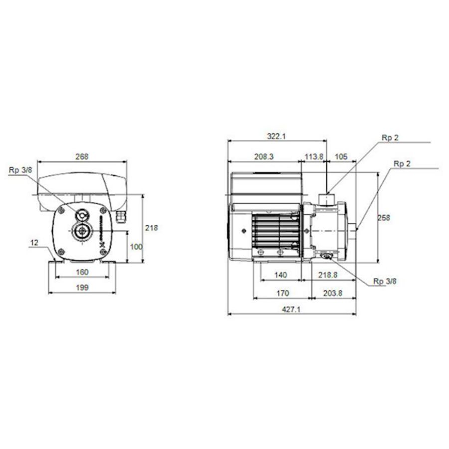 Centrifugaalpomp CME15-1 A-R-I-V-AQQV S-A-D-N 3x400V HR