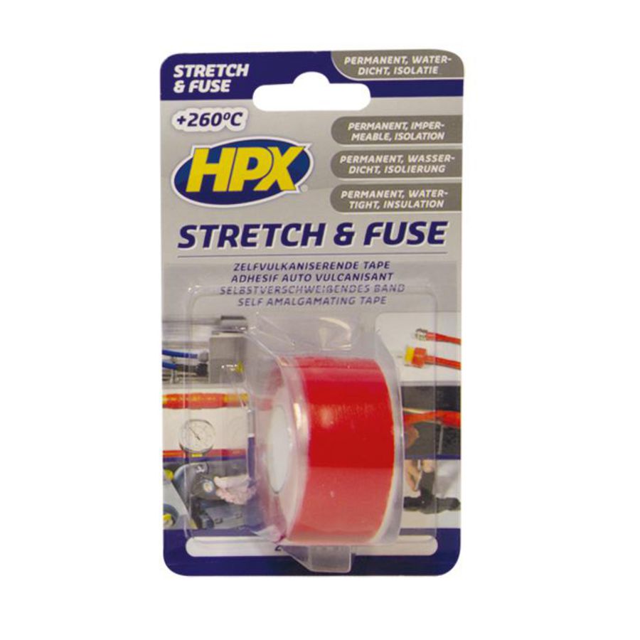 Zelfklevende tape HPX stretch&fuse 25mmx3m Rood