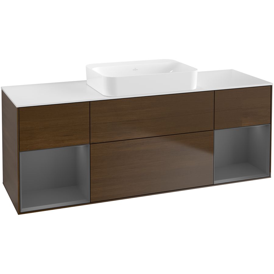Wastafelonderkast Finion 1600x603x501mm W.Veneer G741GKGN