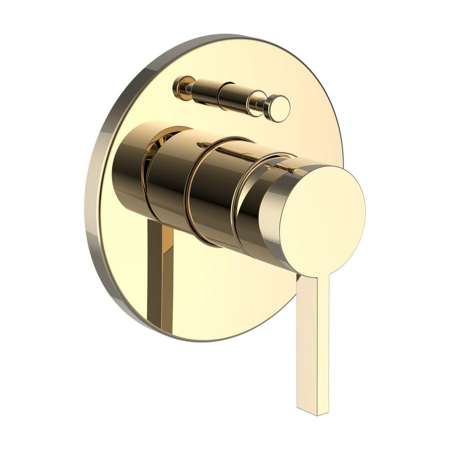 Set voor Inbouw Bad/Douche Mengkraan Simi PVD gold hi-gloss