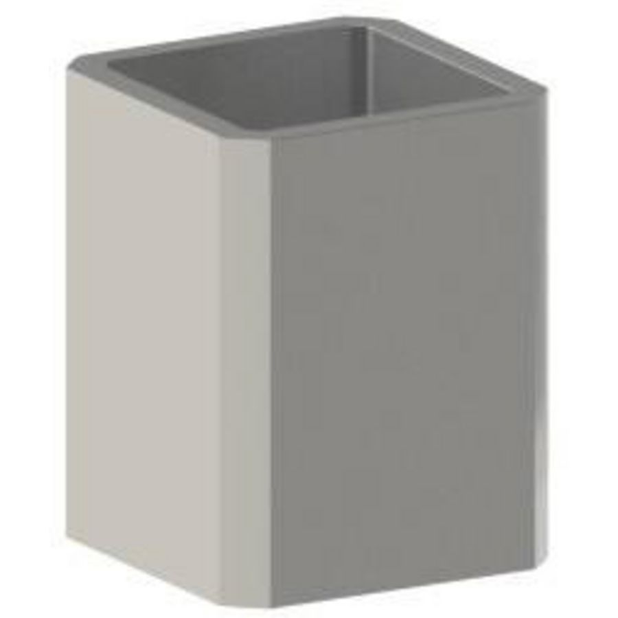 Verloopstuk Vierkant Inox 304L 11x9x10mm PCA.11/9