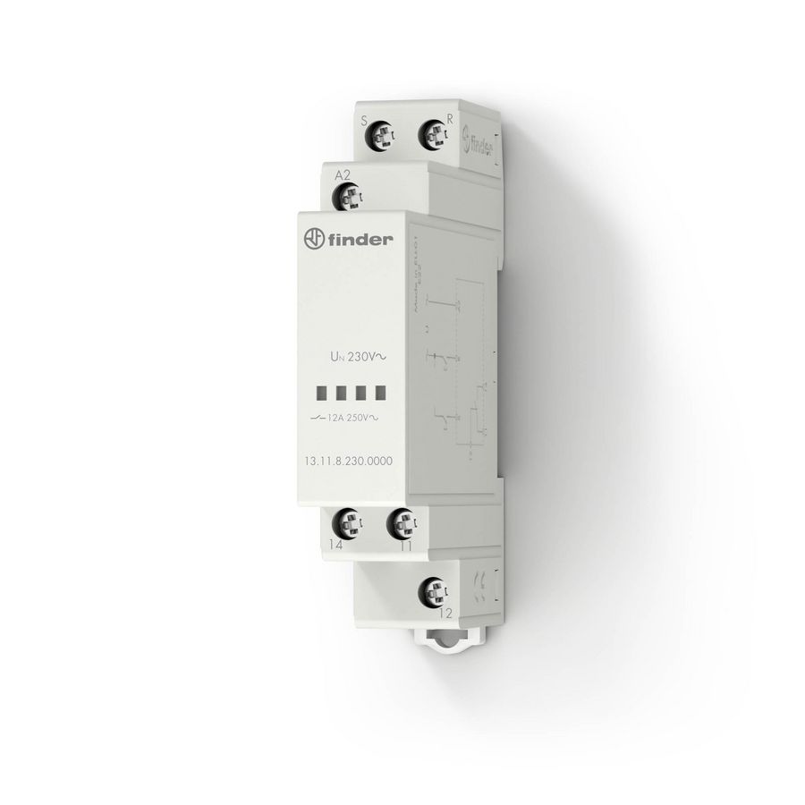 Impulsrelais 1W aansluitspanning 230V AC
