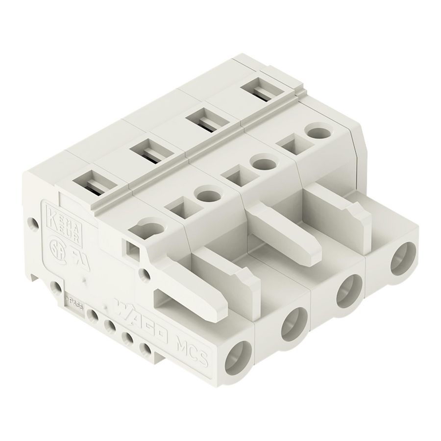 1-draads female steker 2,5mm² lichtgrijs 721-204/026-000 VVE=50