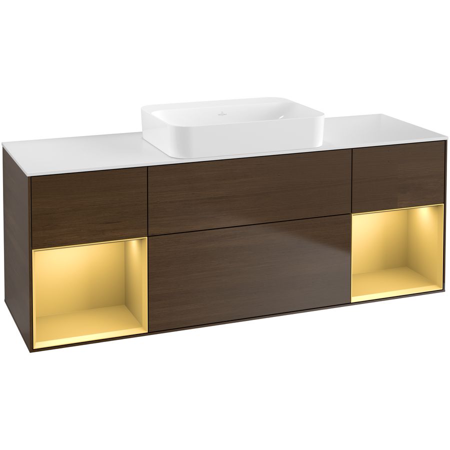 Wastafelonderkast Finion 1600x603x501mm W.Veneer G741HFGN