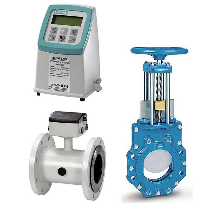 Set doorstromingsmeters DN 150