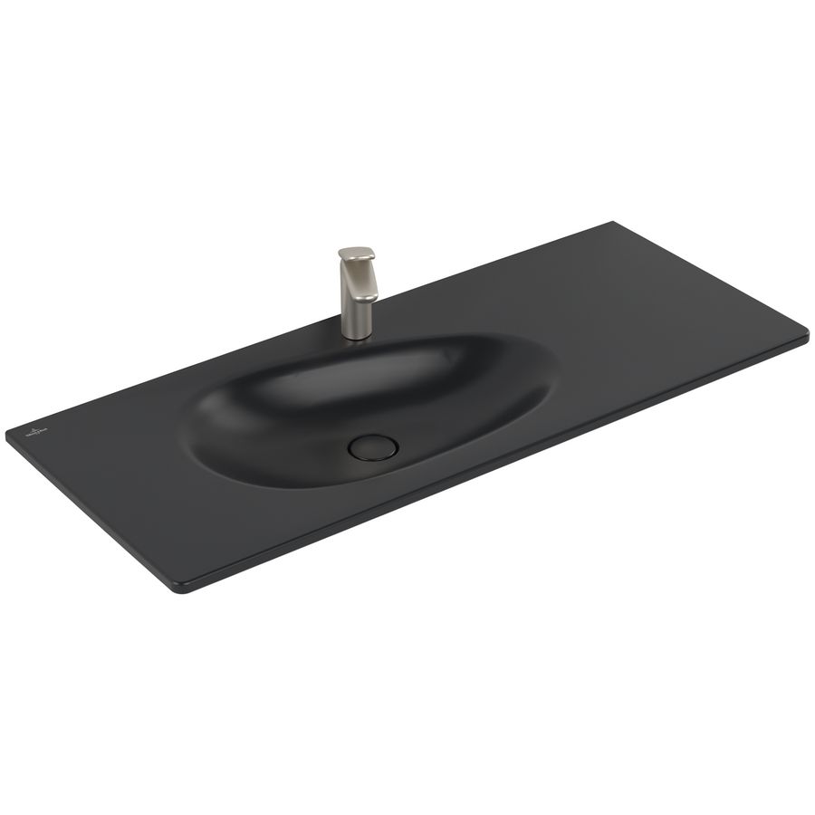 Meubelwastafel Antao 1200x500mm Pure Black CeramicPlus  4A77L2R7