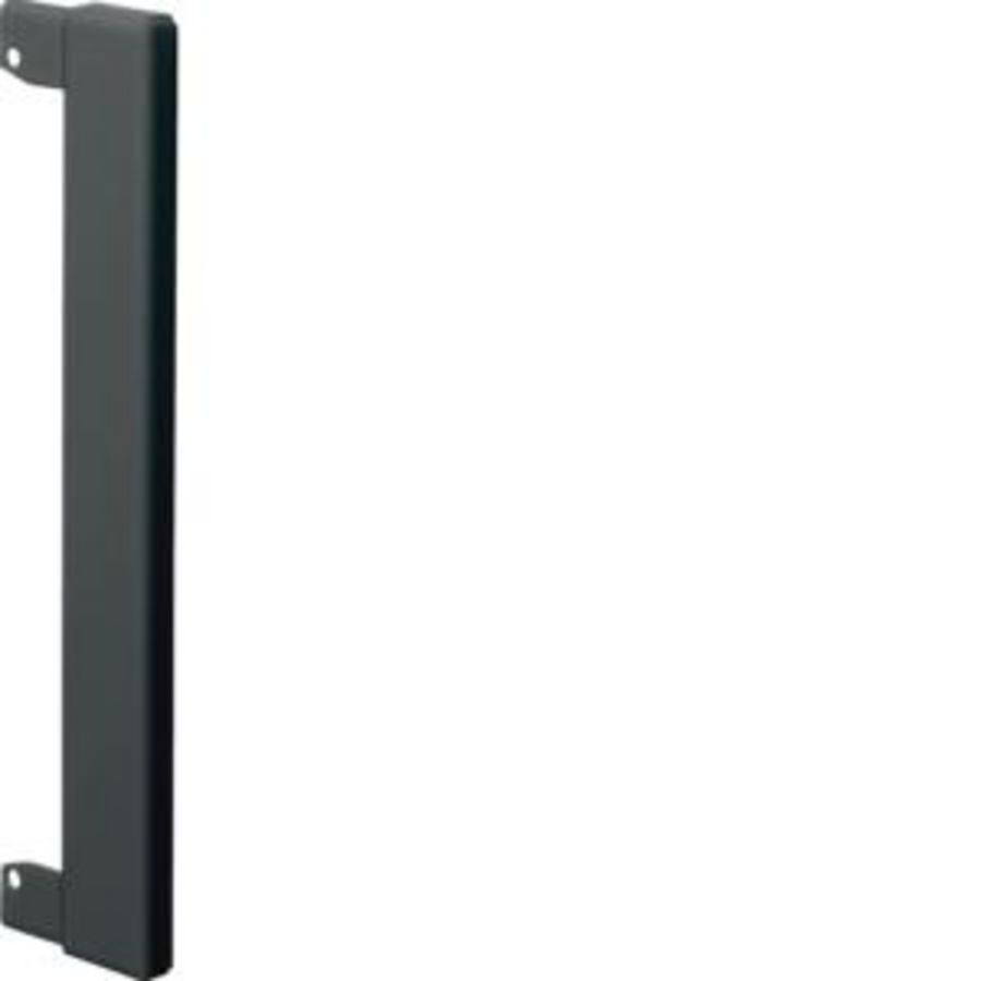 Afsluitstuk BR65 wandrozet 65x130mm staal zwart