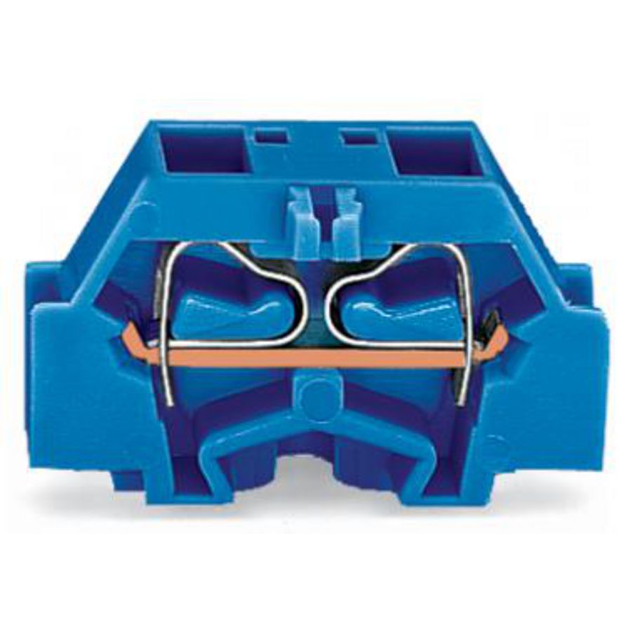 4-draads klem zonder drukknop Ex i blauw 261-334 VVE=50