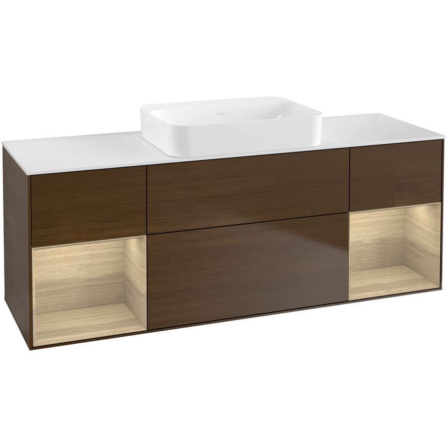 Wastafelonderkast Finion 1600x603x501mm W.Veneer G741PCGN
