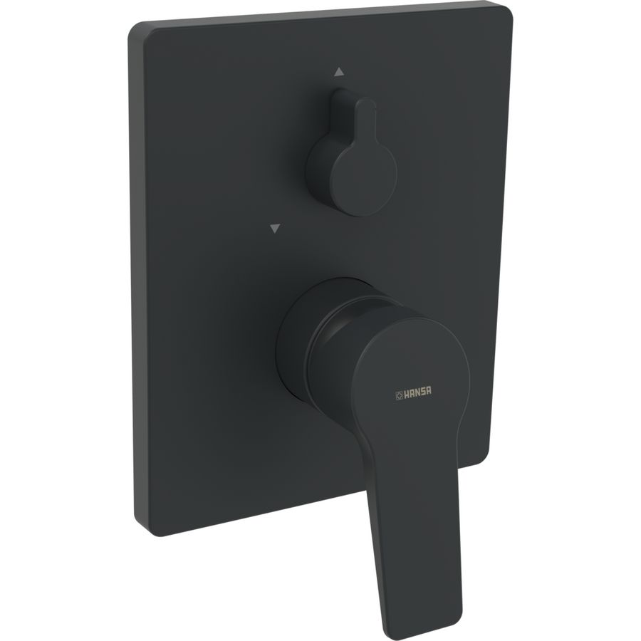 Bluebox afbset mengkr, m.omstel, gesloten greep, matzwart