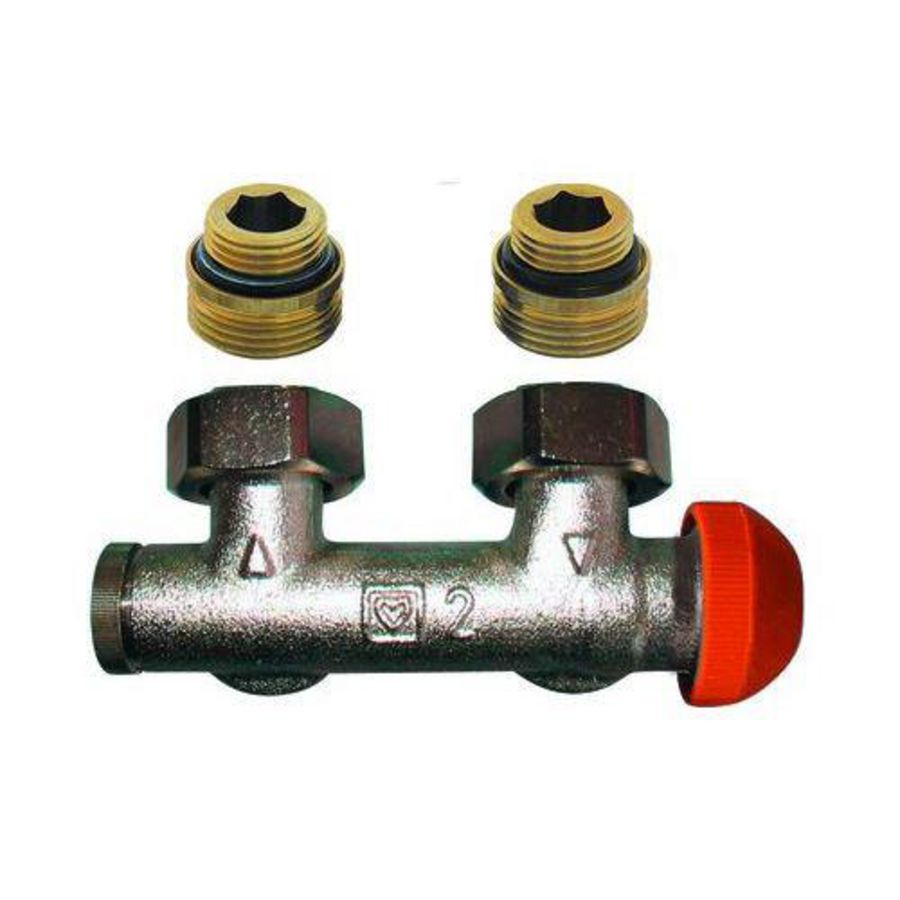 H-blok 3000 haaks 2-pijps thermostatisch hoh 50mm G1/2" M28x1,5