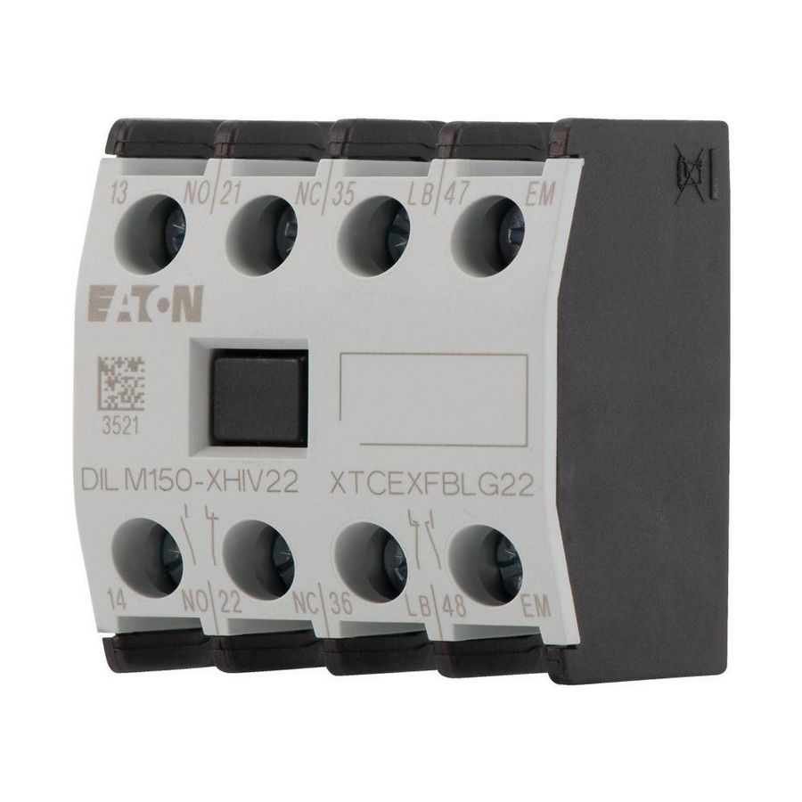 Hulpcontactblok DILM40..170 DILMP63..200 hulpc. 2m 2v 277953