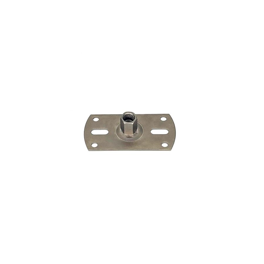 Montageplaat M8/10 tbv scharnierpijpbeugel RVS VVE=25
