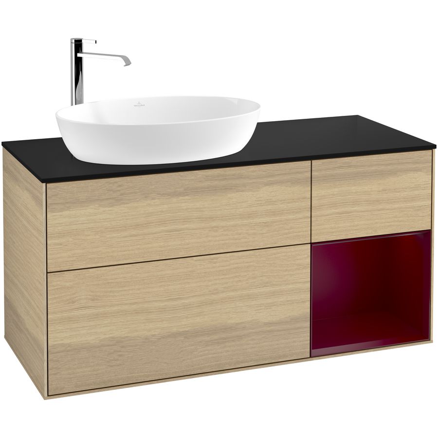 Wastafelonderkast Finion 1200x603x501mm Oak Veneer G932HBPC
