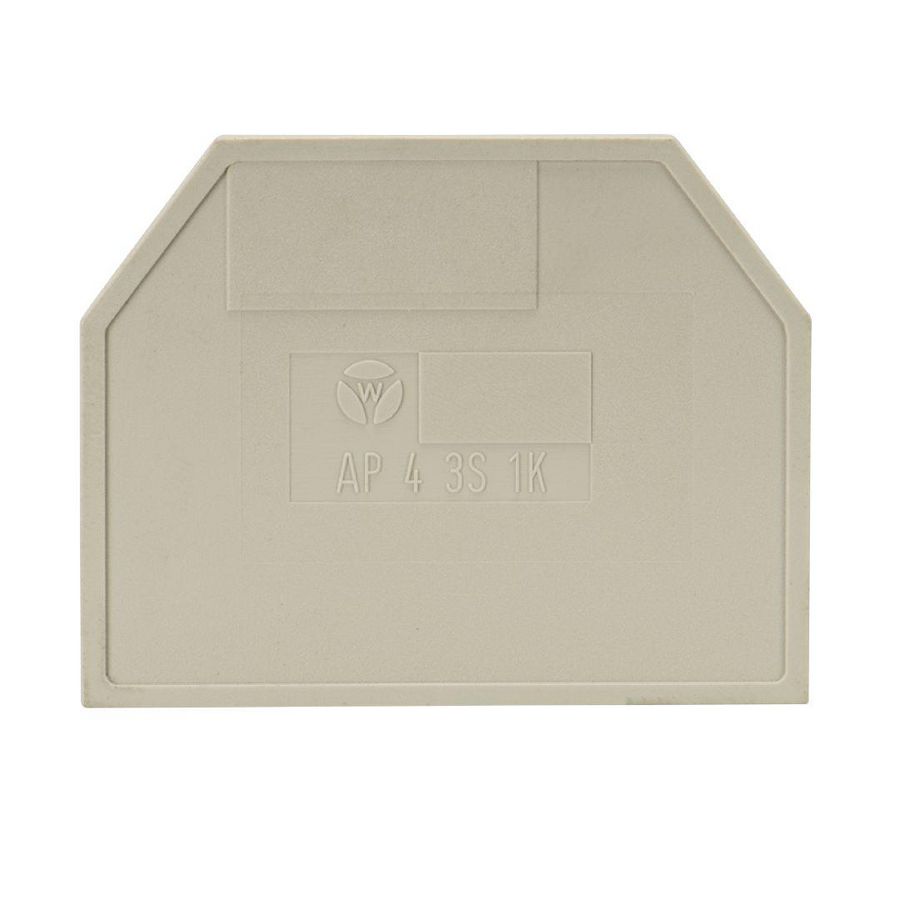 Afsluitplaat AP 4 3s 1k/v0 VVE=10