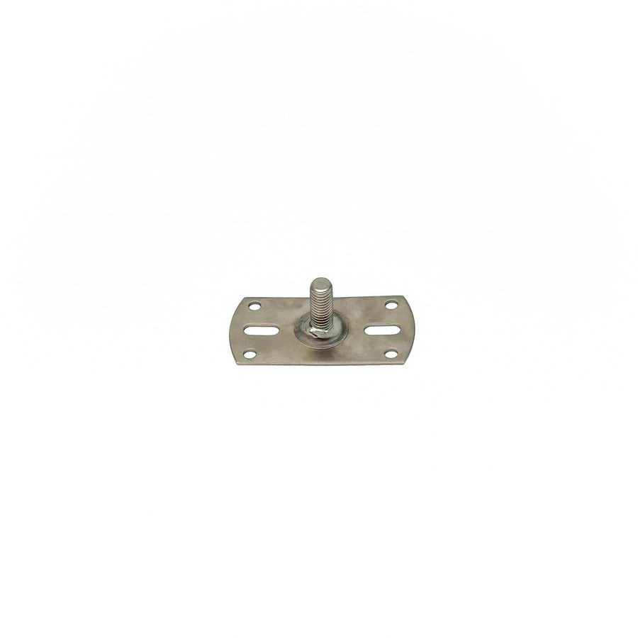 Montageplaat M10 30mm tbv scharnierpijpbeugel RVS VVE=25