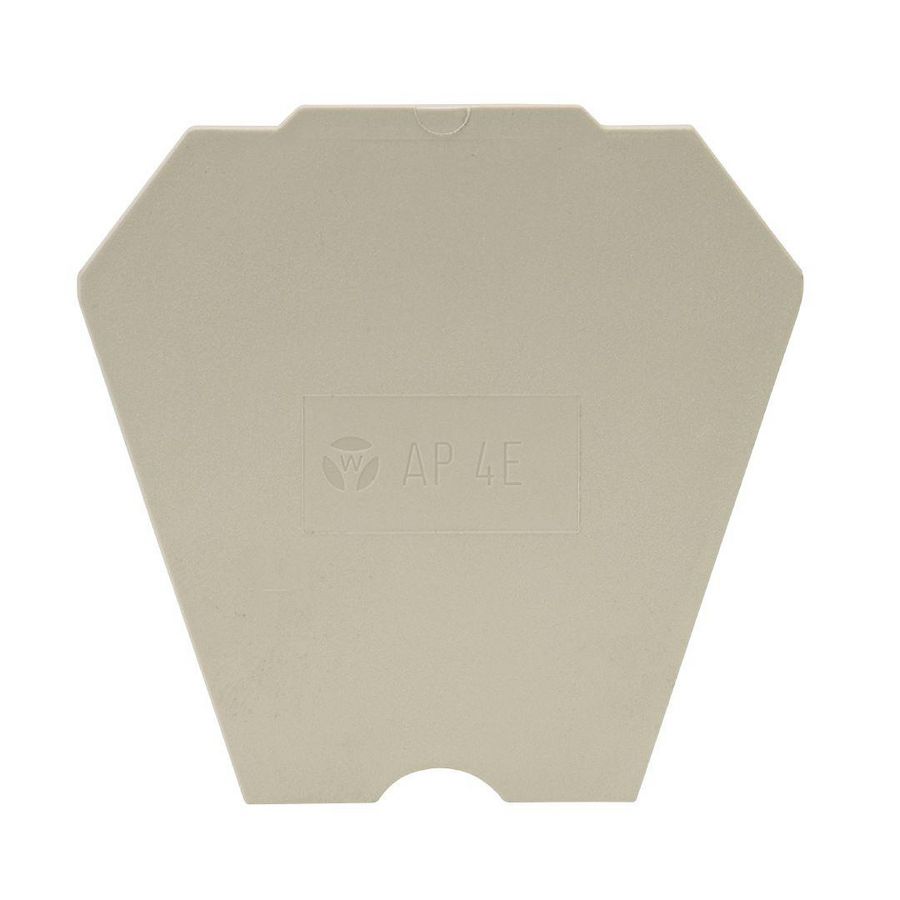 Afsluitplaat p4 e v0 kiezelgrijs VVE=10