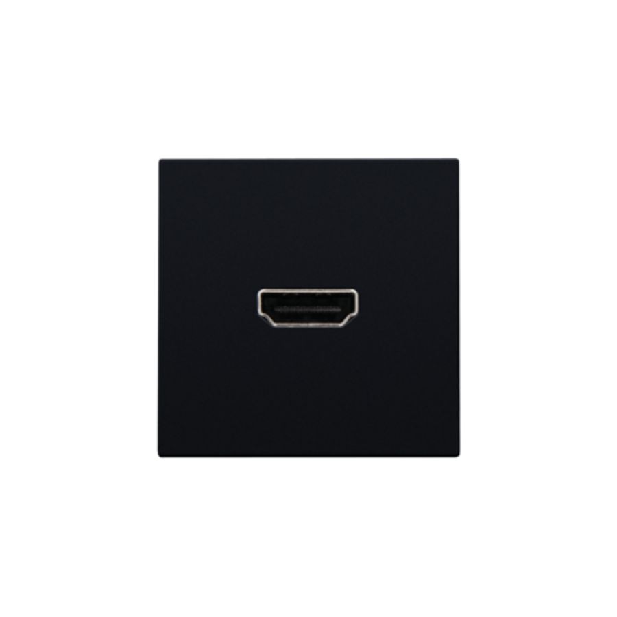 Afwerkingsset met HDMI-naar-HDMI-aansl. black coated
