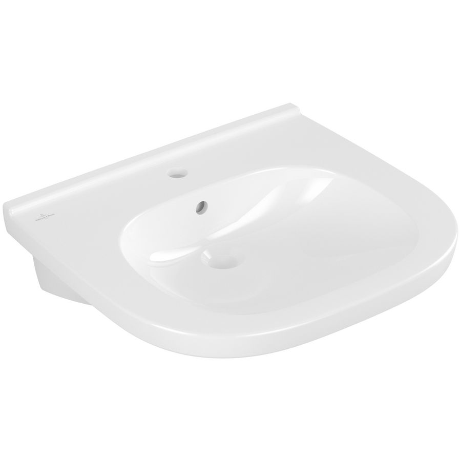 Rolstoelwastafel ViCare (O.novo Vita) 610x550mm wit Alpin C+ AntiBac met kraangat met overloop