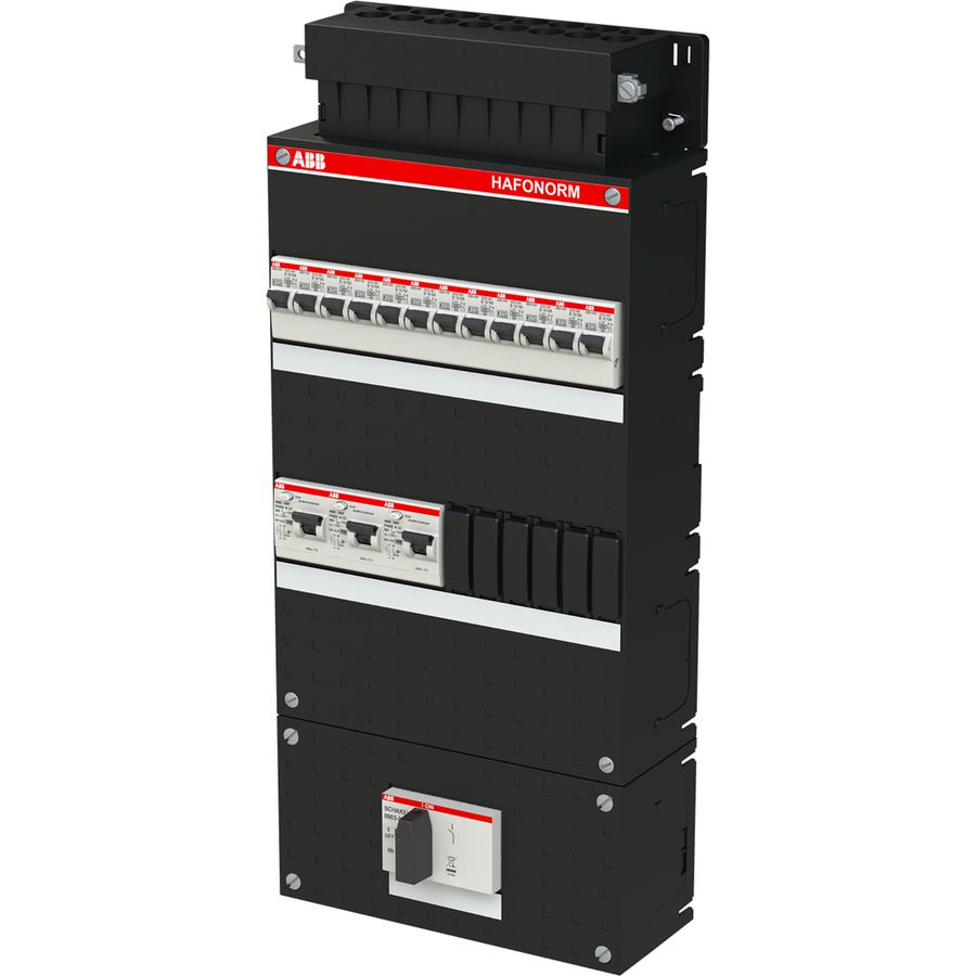 Installatiekast 12x achter 3x30mA + HS 3-f Installatiekast